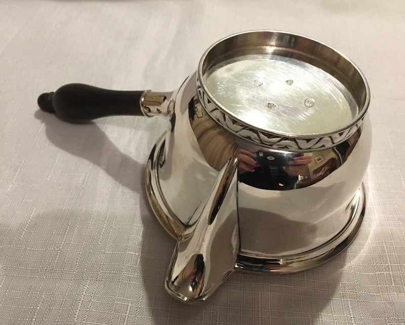 Danish 830 silver sauce pot. Assay marks for Christian Heise 1939.