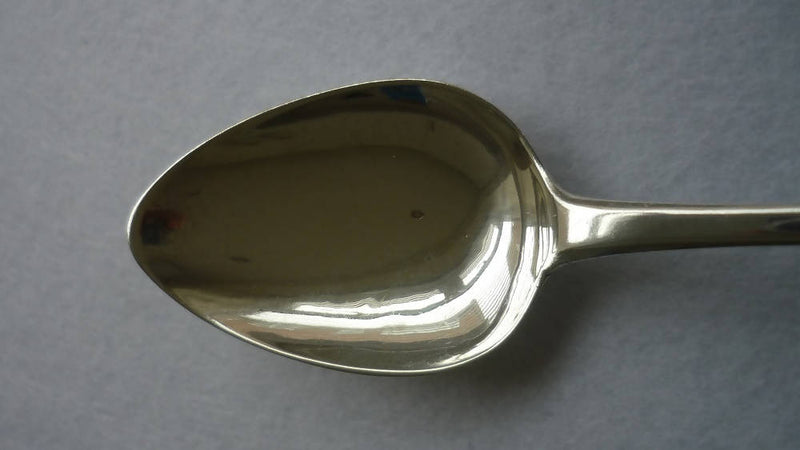 An Antique Sterling Silver Desert Spoon Hallmarked Edinburgh 1810 (177mm 27g)