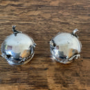 Pair of 19thc French silver salts