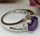 New Moroccan amethyst & topaz silver ring