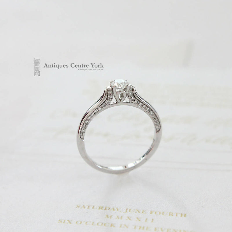 The Forever Diamond 18ct White Gold Solitaire Ring 0.30ct