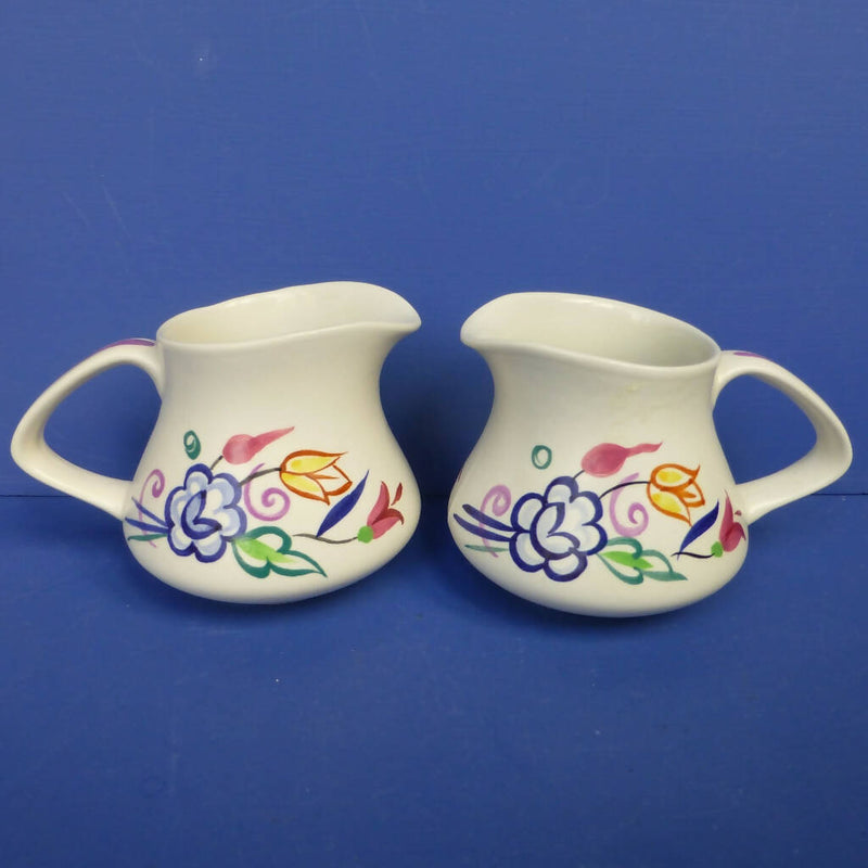 Poole Pottery Traditional Pattern Jugs (Pair)