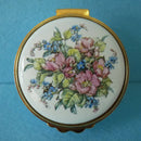 A Kingsley Enamels Trinket Pot with Floral Design
