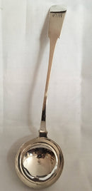 William IV Scottish silver soup ladle. Glasgow 1832 John McKell. 8 troy ounces.