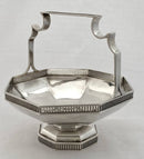 George V Octagonal Silver Basket. Sheffield 1918 Asprey & Co Ltd. 11.6 troy ounces.