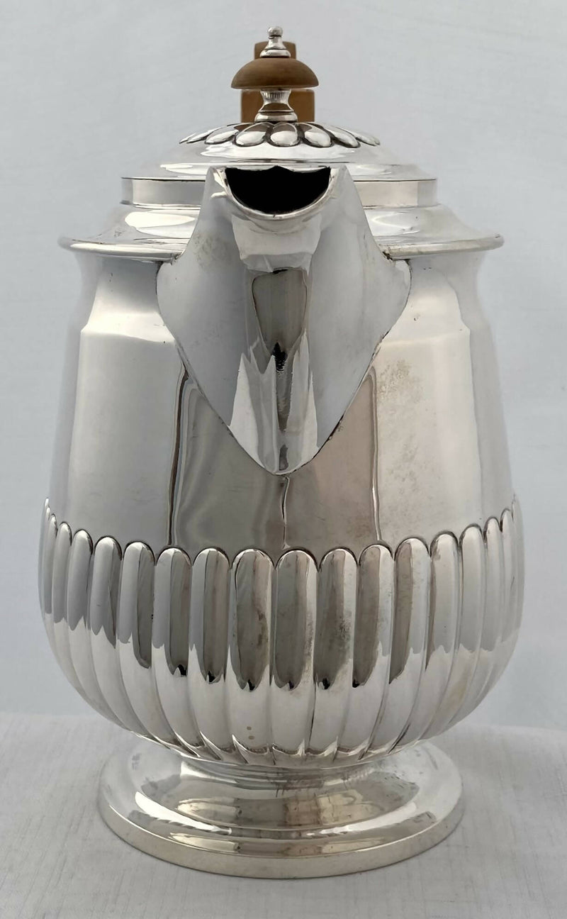 Georgian, George IV, Silver Hot Water Jug. London 1820 James Wintle. 20.1 troy ounces.