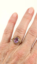 Vintage 9ct Gold Amethyst Ring