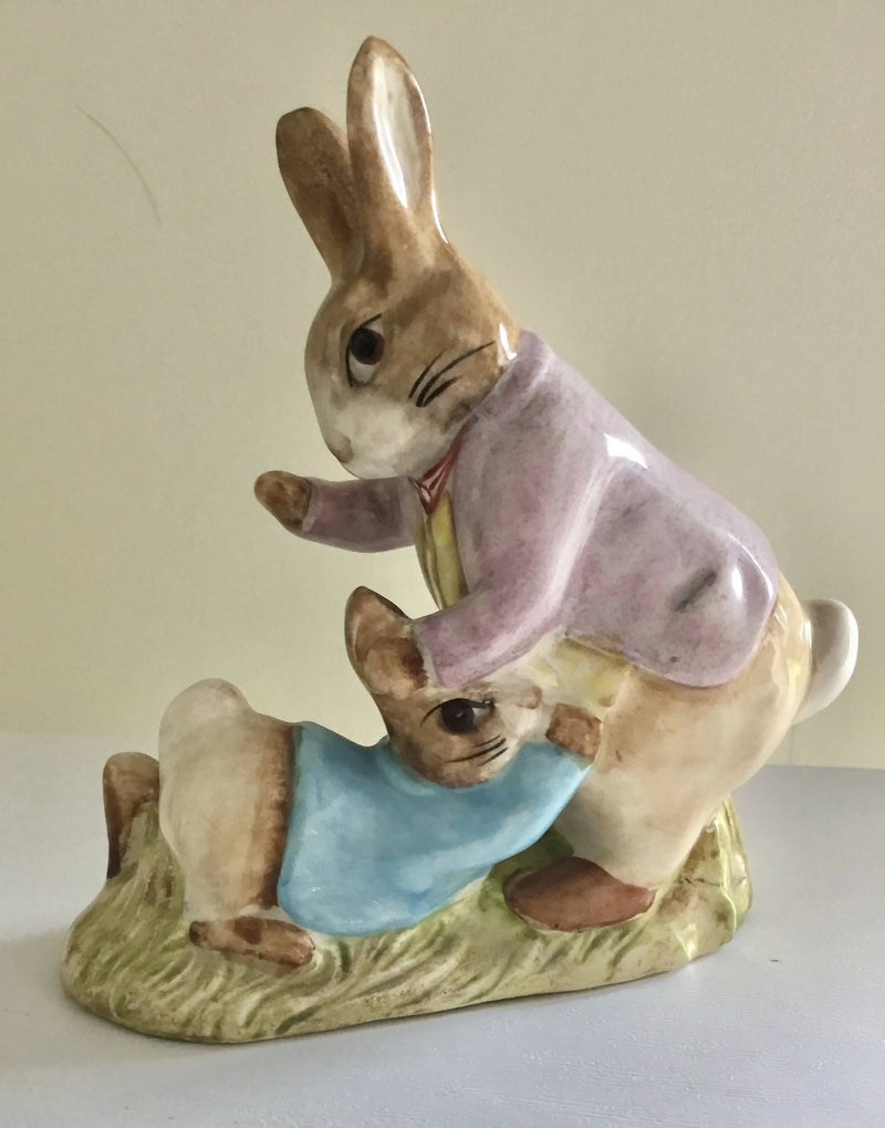 Beswick Mr Benjamin Bunny and Peter Rabbit Beatrix Potter figurine.