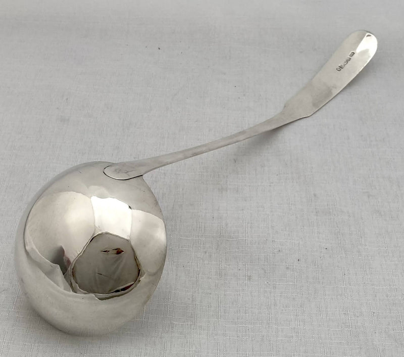 Georgian, George III, Scottish Silver Soup Ladle. Edinburgh 1809 Alexander Edmonstoun III. 5.9 troy ounces.