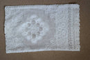 "Victoria" vintage heritage 22”/54” white cotton lace panel