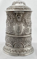 Georgian, George III, Silver Mask Head Tankard Jug. London 1772 Thomas Wallis I. 26.5 troy ounces.
