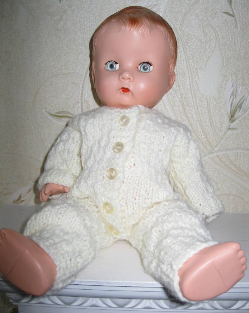 Vintage BND 13" Hard Plastic Baby Boy Doll