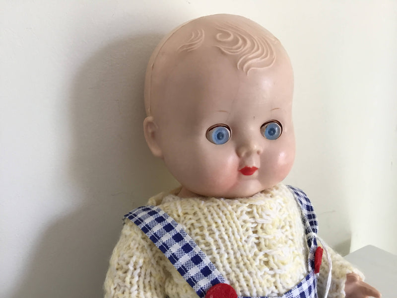 Vintage Rosebud Toddler Boy Doll. 1950’s. Height 12”.
