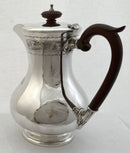 Elizabeth II Silver Hot Water Jug. Sheffield 1952 Walker & Hall. 20.3 troy ounces.