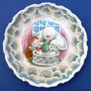 Royal Doulton Snowman Plate - Snowman Christmas Cake Plate from the Series by Raymond Briggs