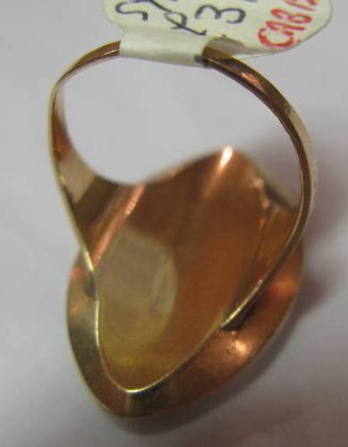 Georgian Gold Mourning Ring (Antique Hair Jewellery)