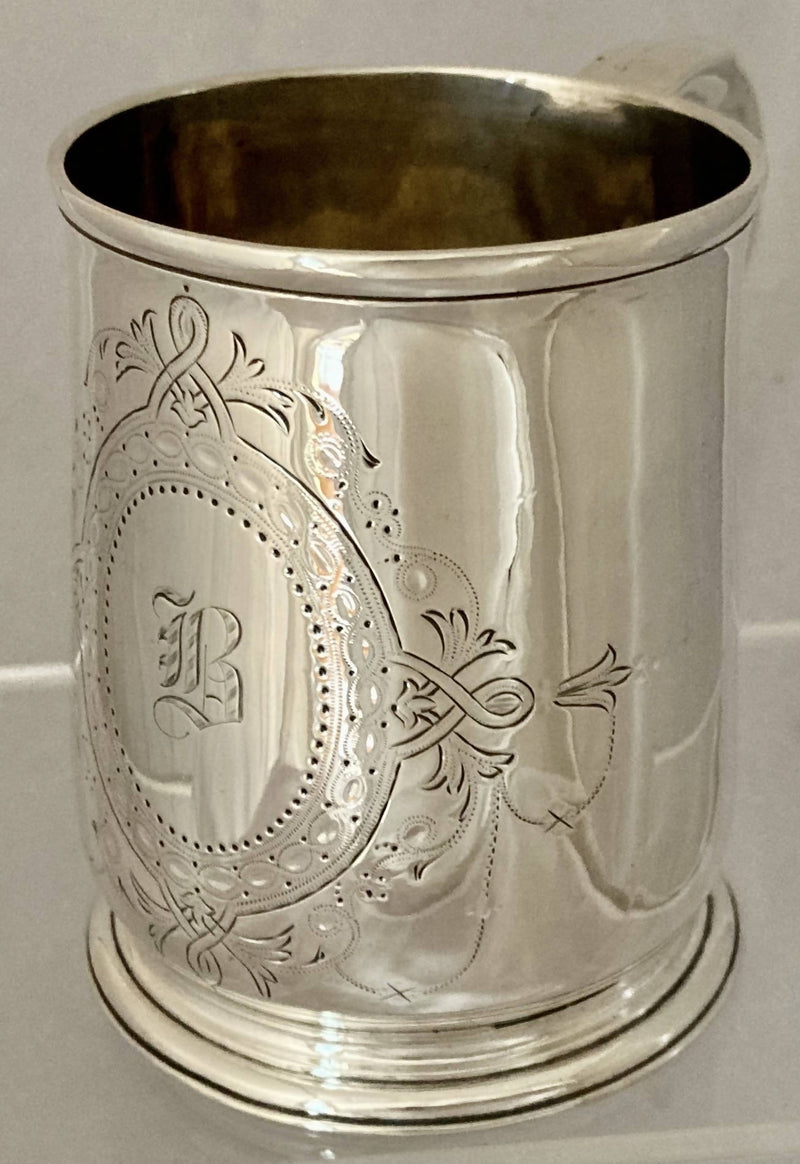 Georgian, Early George II, Silver Mug. London 1729 Thomas Mason. 6.3 troy ounces.