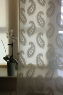 Kashmir - antique design shimmer Curtain Panelling - 66 x 48” Inches long- to finish