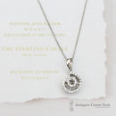 18ct White Gold Diamond Swirl Pendant