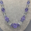 Vintage Czech crystal bead necklace