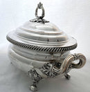 Georgian, George IV, Crested Old Sheffield Plate Soup Tureen. T & J Creswick, Sheffield, circa 1820.