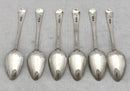 Georgian, George III, Six Silver Teaspoons. London 1808 Robert Rutland. 3.3 troy ounces.