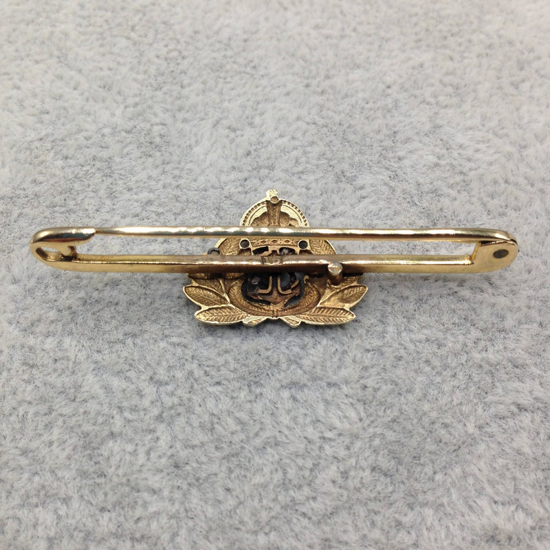 Antique 15ct gold naval sweetheart brooch