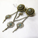 Antique Silver and Enamel Brooch by Marius Hammer