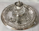 Victorian Neoclassical Silver Plated Inkstand. Elkington, 1876.