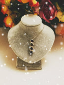 New 925 Sterling Silver Garnet Pendant Necklace