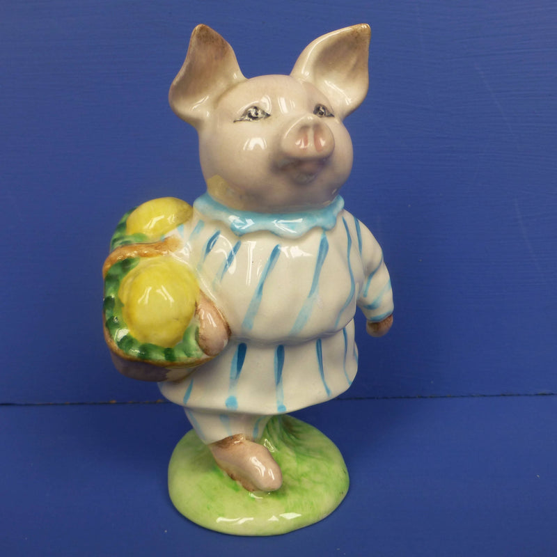 Beswick Beatrix Potter Figurine - Little Pig Robinson - First Version - Striped Dress BP3A