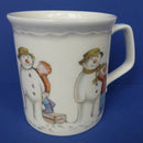 Royal Doulton Snowman Beaker - Building The Snowman