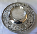 Victorian silver plated swing handled tazza. Elkington & Co. 1874
