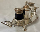Georgian, George III, Old Sheffield Plate inkstand, circa 1800.