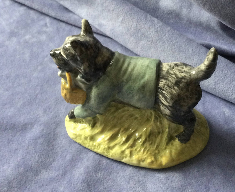 Royal Albert John Joiner Figure Beatrix Potter Black Dog Figurine