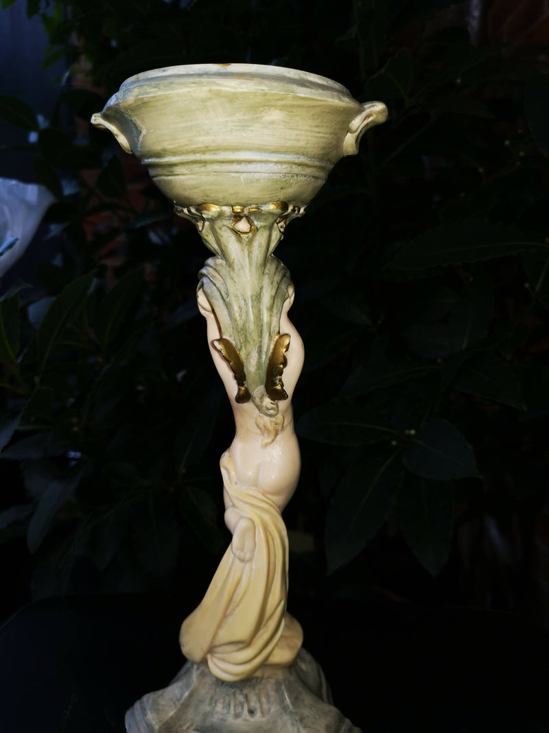 Rare signed Capodimonte Cherub Stand