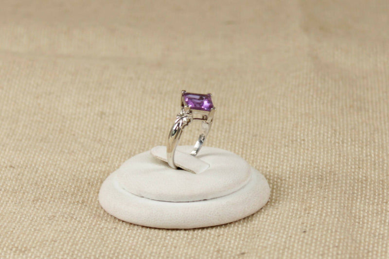 Sterling Silver Colour changing Crystal Ring