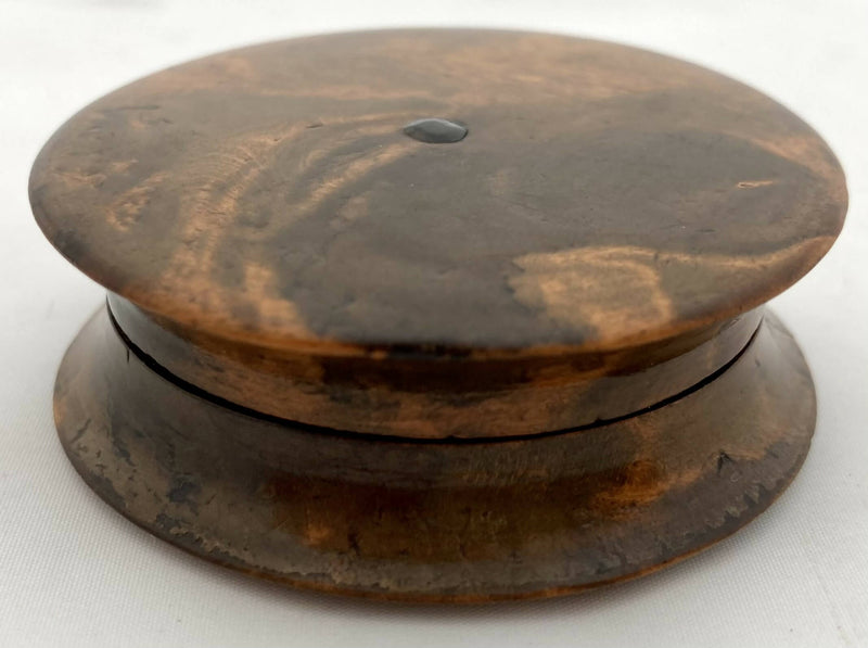 Late Georgian Burr Wood & Tortoiseshell Snuff Box.