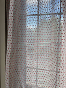 Scottish Madras By the Meter Polka Dot in Hot Pink 48” Wide to finish