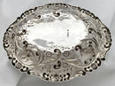 Victorian Foliate Repousse Silver Dish. London 1889, Sibray, Hall & Co 243 grams.