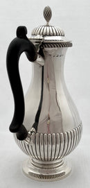 Victorian Silver Hot Water Jug. Birmingham 1883 Samuel Walton Smith. 15.7 troy ounces.