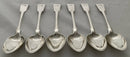 Georgian Set of Six Scottish Provincial Silver Tablespoons. William Jamieson of Aberdeen. 14.1 troy ounces.