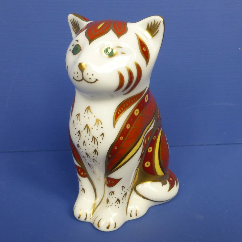 Royal Crown Derby Limited Edition Paperweight - Marmalade Kitten (Boxed)