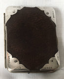 Victorian silver mounted ladies leather purse. Birmingham 1899 Steinhart & Co.