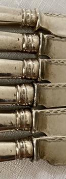 Georgian, George III, Crested Silver Dessert Knives & Forks for Twelve. London 1799 William Abdy II.