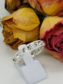 New Swarovski White Colour Crystal Ring in Sterling Silver 1.00 Ct. (Size T)