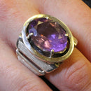 Jake: 8.9carat natural ametrine silver ring