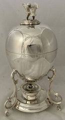Silver Plated Egg Coddler with Bird & Nest Finial.