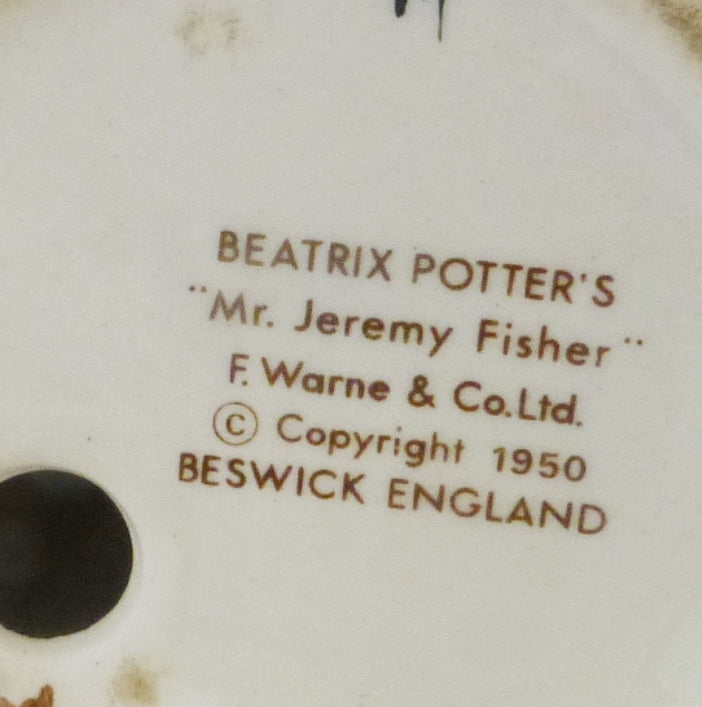 Beswick Beatrix Potter Figurine - Mr Jeremy Fisher BP3B