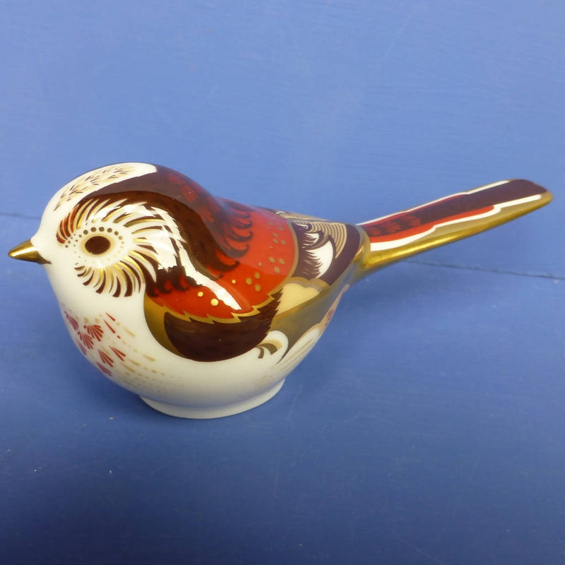 Royal Crown Derby Paperweight - Long Tailed Tit